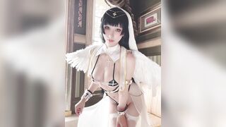 HaneAme - Sinful Nun Angel Video Part 1