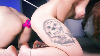 PETA POWER MIDGET ANAL DILDO ON MIRROR