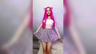 Mia Cherrygurl NSFW TikTok  “My skirt just bareeely covers my butt,br  and that’s