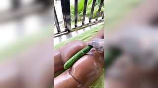 Italia Kash cucumber spank