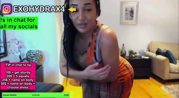 Exohydrax salsa dancing livestream