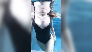 Amanda Cerny underwater titties flashing