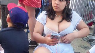 big tits candid
