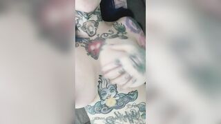 Riae spreading her pussy and licking her nipples