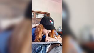 Amouranth Pizza Delivery Sloppy Dildo Blowjob VIP 2023 Onlyfans Leak