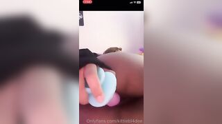 KITTIEBL4DEE FUCK A DILDO