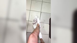 sofi_n_den Spits on Her Sweaty Feet For You After Gym