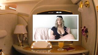 Miss Cassi Flight Attendant First Class Masturbation