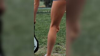 Grace Charis naked on the golf course