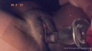 Hazel Montgomery - Glass dildo tease
