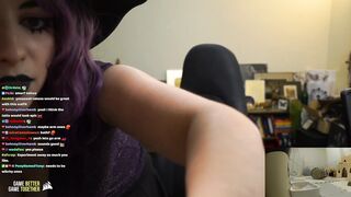 Sweet Anita Deep Cleavage Goth Witch Outfit Twitch Clip