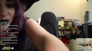 Sweet Anita Deep Cleavage Goth Witch Outfit Twitch Clip