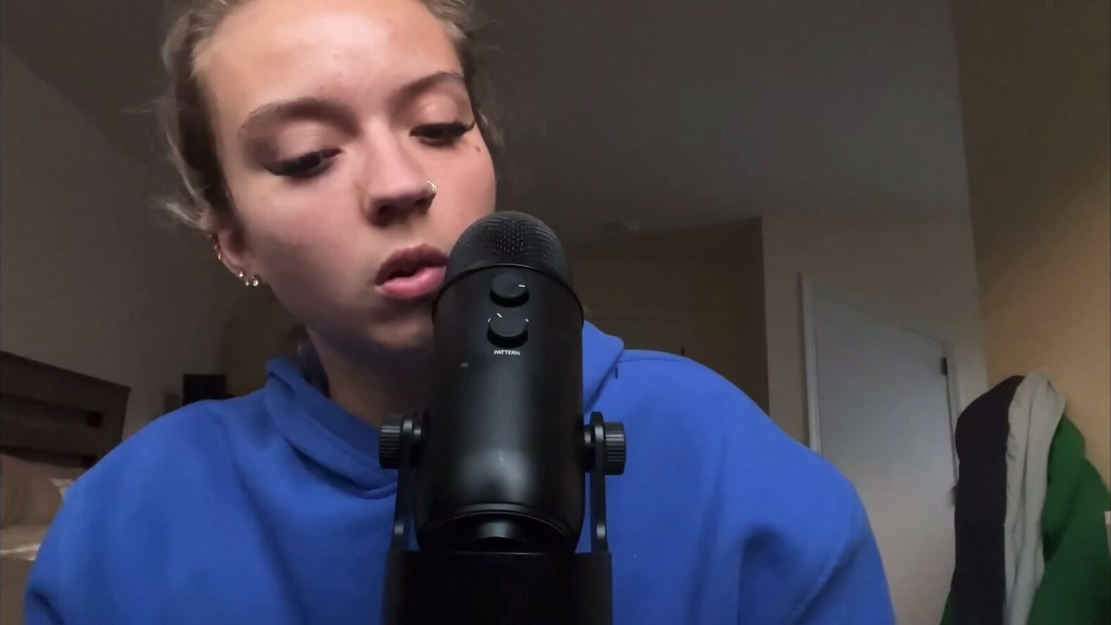 Sadie's ASMR commanding the frame
