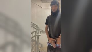 Nitro Lotions His Dick Inside The Mall Parking Garage Then Jerks It (Instagram Leak)