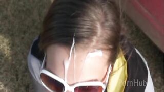 Shy-Eyez and the Cumshot King (Public Blowjob in parked Car)