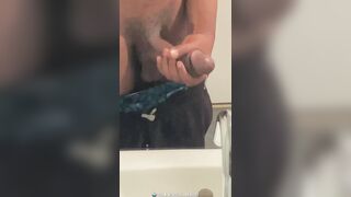 Nitro Strokes His BBC In A Downtown Apartment Complex Restroom (Instagram Leak)