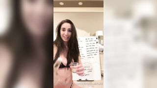 Christina Khalil Live Anal Buttplug Pussy And Nipple Slip Onlyfans Leak