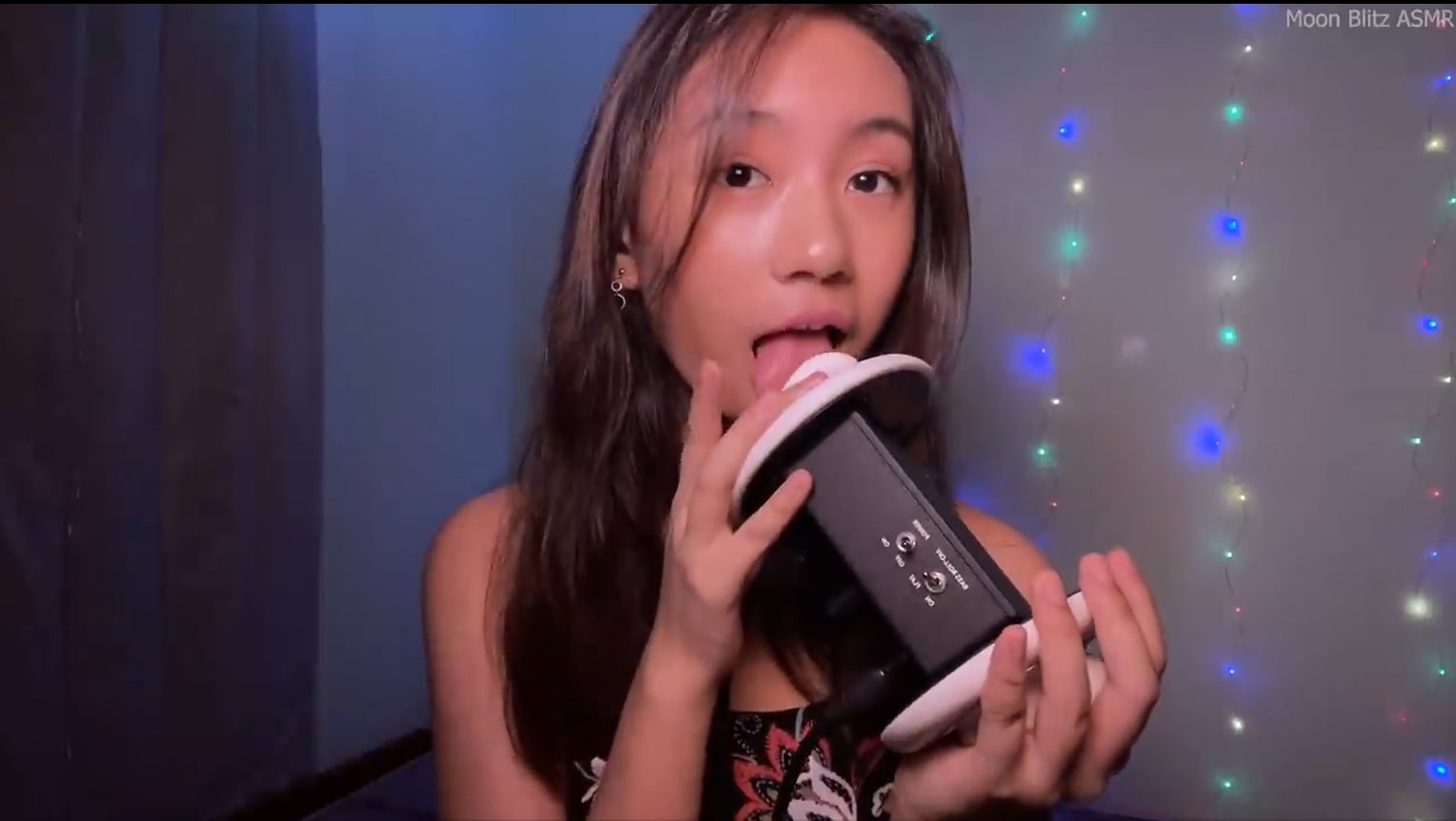 Moon Blitz ASMR - Ear Licking and Ear Fluttering.