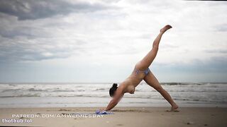 AMWednesday nude beach yoga