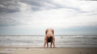AMWednesday nude beach yoga