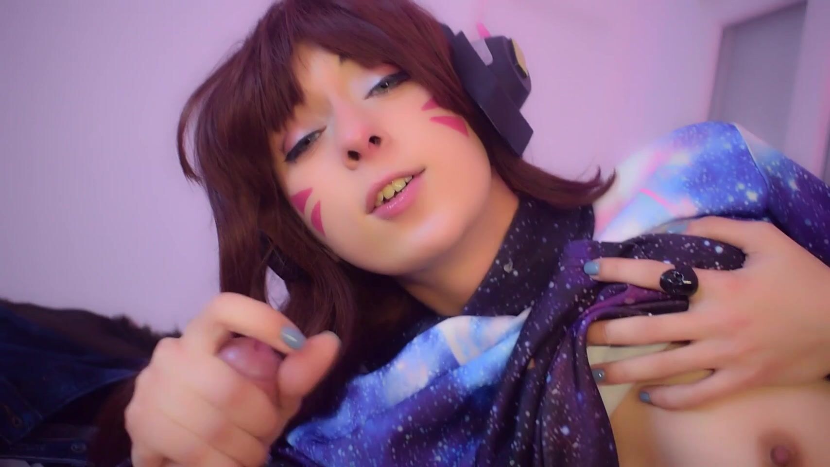 Pity Kitty First And Only BG Blowjob Cosplaying D.VA