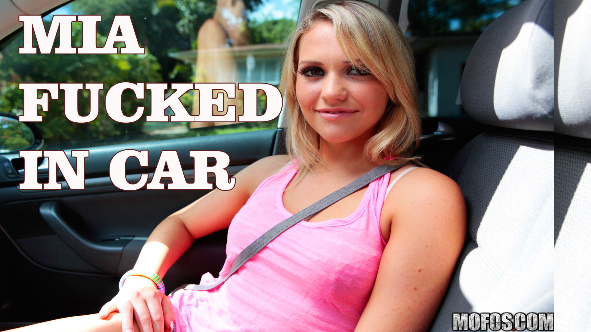 MIA MALKOVA TEASING IN CAR MOFOS