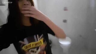 Andreza_ - Anal fingering in bathroom