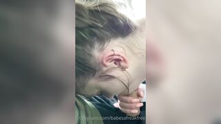 Babesafreak car blowjob cim