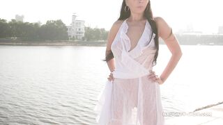 Naughty Lada - White transparent dress