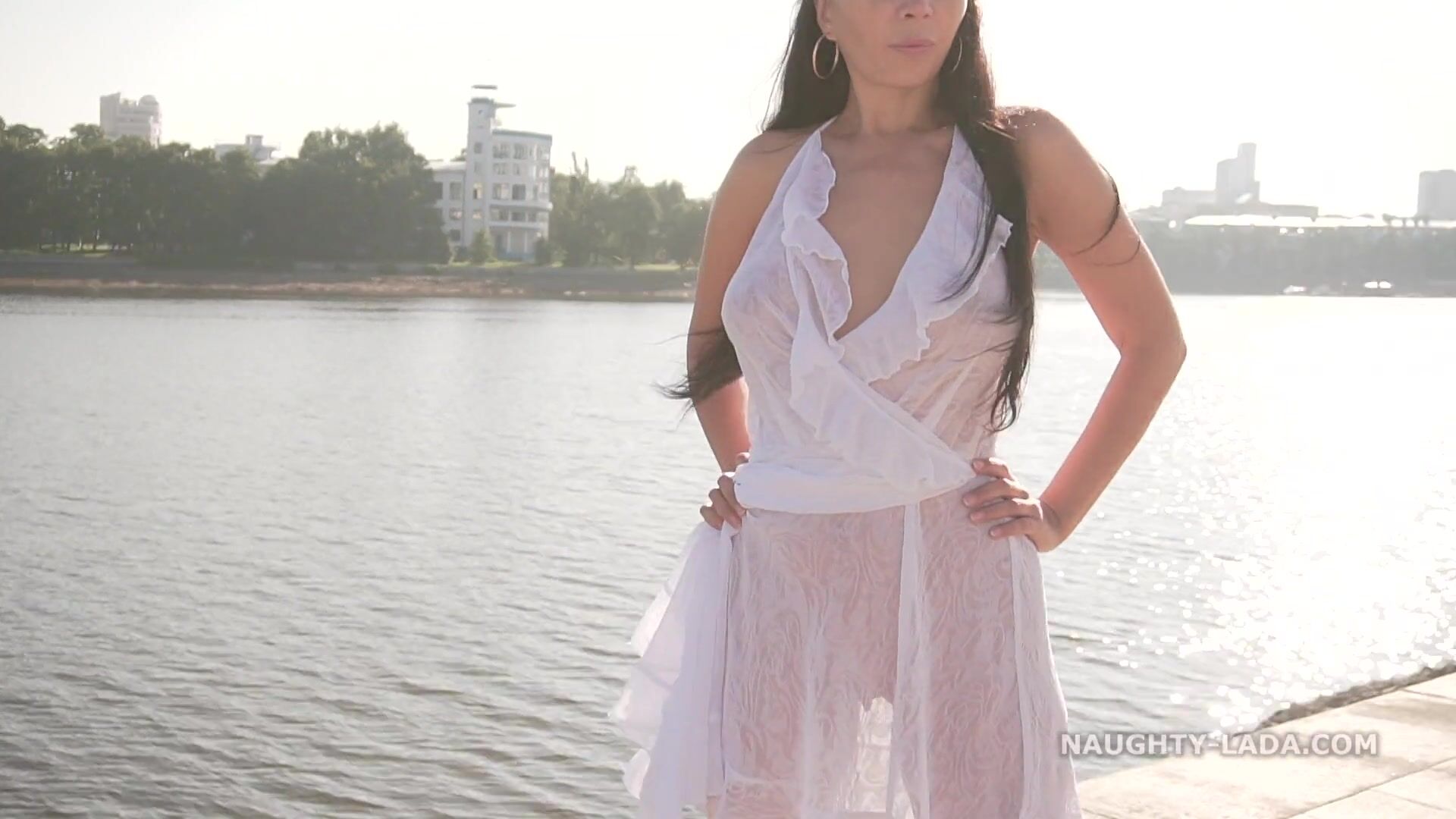 Naughty Lada - White transparent dress