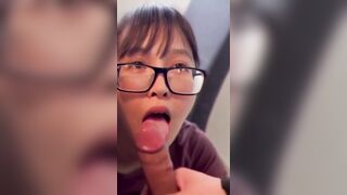 Mina - Asian Slut Swallows Cumshot