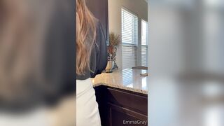 Emma Dalio kitchen masturbation