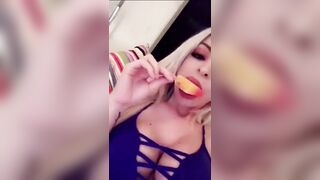 Katja Masturbating with a Ice Cream