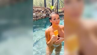 Jenni Neidhart In Pool