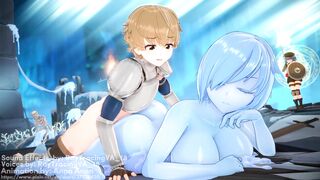 Slime girl gets fucked by knight Animation  TheRealAnnaAnon