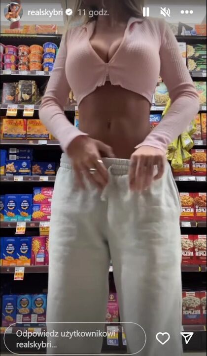 Sky Bri in the store