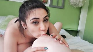 Luna Amor and Micky Bells sucking tits 2